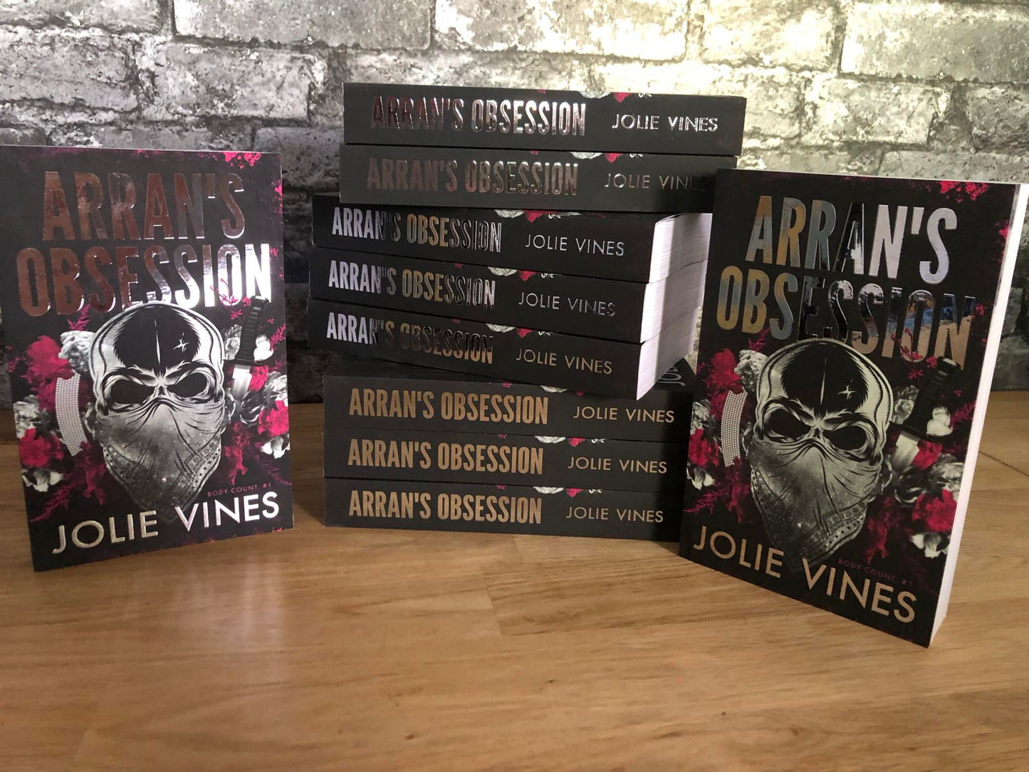 Arran's Obsession paperback ALTERNATIVE SKULL COVER - FOILED