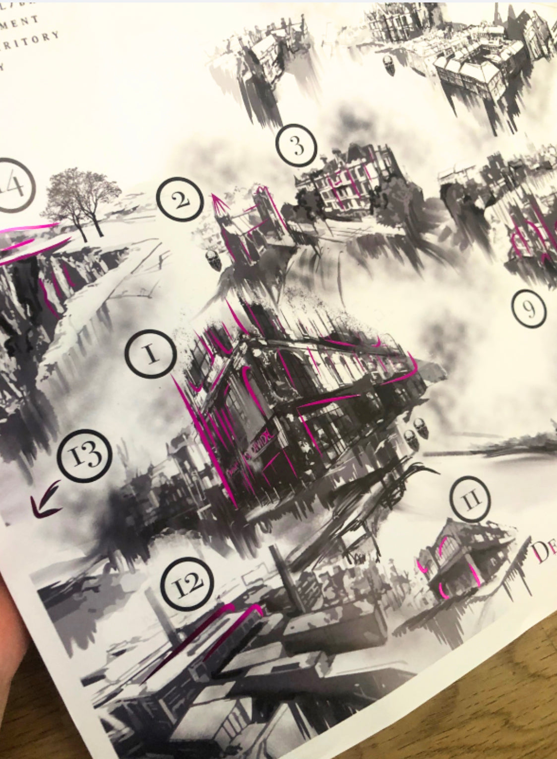 Body Count Map - Deadwater in Pink Foil